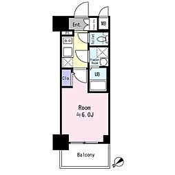 大阪市東淀川区東淡路4丁目マンション 1Kの間取図画像