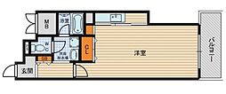 WOBHANATEN ワンルームの間取図画像