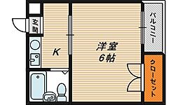 シティコーポ今福 1Kの間取図画像