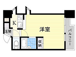 ディアコート ワンルームの間取図画像