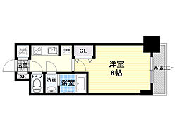 S-レジデンス都島 1Kの間取図画像