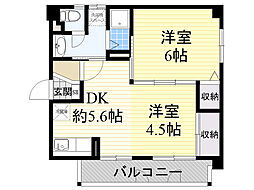 グラン・ピア京橋 1LDKの間取図画像