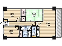 サンファースト京橋 3LDKの間取図画像
