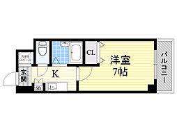 ソルテーラ旭 1Kの間取図画像