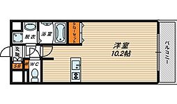 プレサンス城北公園アクアージュ ワンルームの間取図画像
