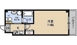 グランドヴィラ都島 1Kの間取図画像