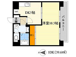 グラン・ピア京橋 1DKの間取図画像