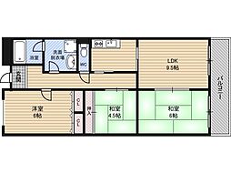 メゾンプロープル 3LDKの間取図画像