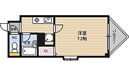 ソレイユ 1Kの間取図画像