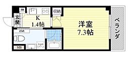 グランドヴィラ都島 1Kの間取図画像