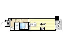 エスリード都島 ワンルームの間取図画像