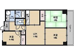 メゾン・ド・ヴィオレット 3LDKの間取図画像