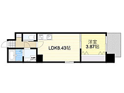 toUMiyakojima 1LDKの間取図画像