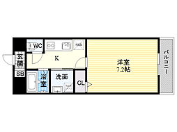 スペランツァ関目 1Kの間取図画像