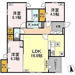 物件の間取り