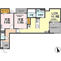 物件の間取り