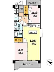 間取図画像 2LDK