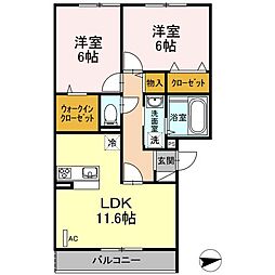 間取図画像 2LDK