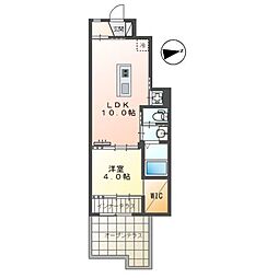 エルアージュ 1LDKの間取図画像