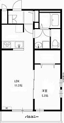 リブリ・リオフラガンシア 1LDKの間取図画像