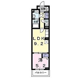 アークステラ 1LDKの間取図画像