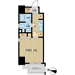 プロスペクト中央林間 1Kの間取図画像