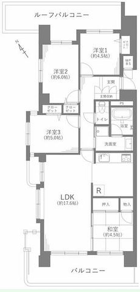 4LDK 間取り