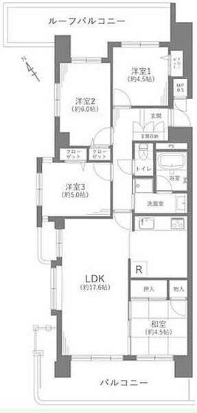 間取りを拡大表示