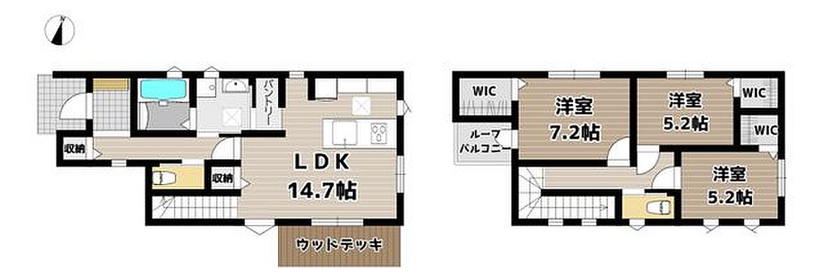 間取り 大字芦谷字餅田　中古戸建