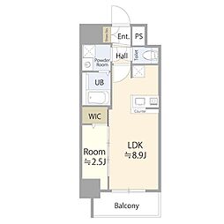 名古屋市中区新栄2丁目マンション 1LDKの間取図画像