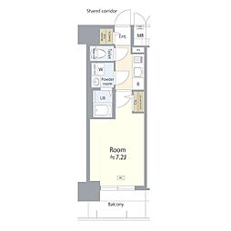 名古屋市西区新道1丁目マンション 1Kの間取図画像