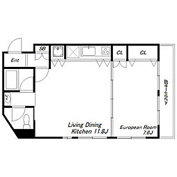 間取図画像 1LDK