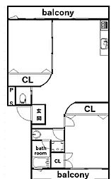 間取図画像 2LDK