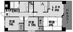 グランプレステージ明石西2 3LDKの間取図画像