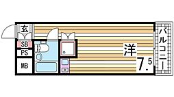 リアライズ今寺 ワンルームの間取図画像