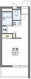 レオパレスエスパシオ21B 1Kの間取図画像
