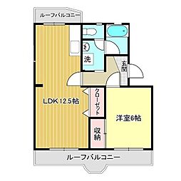 間取図画像 1LDK
