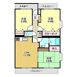 間取図画像 3LDK