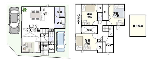 間取りを拡大表示