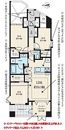 ヴェルビュ亀有 3LDKの間取図画像