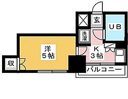 間取図画像 1K