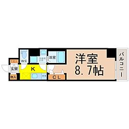 MAKESKAMIMAEZU4 1Kの間取図画像