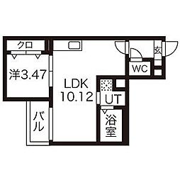 Jackinomori1 1LDKの間取図画像