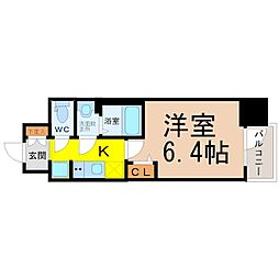 メイクス'熱田神宮 1Kの間取図画像