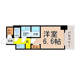 S-RESIDENCEKamimaezuSouth 1Kの間取図画像