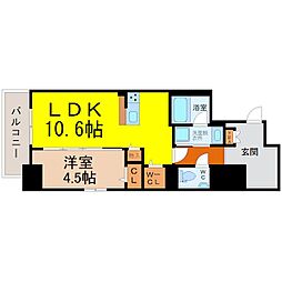ルフレイユ泉久屋大通公園 1LDKの間取図画像