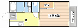 ハイツアデリータ 1DKの間取図画像