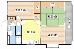 ユーミーエルグランデ 3DKの間取図画像