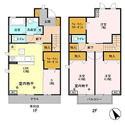 ポンテローザ 3LDKの間取図画像