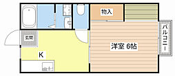 ハイツシャルマン 1Kの間取図画像